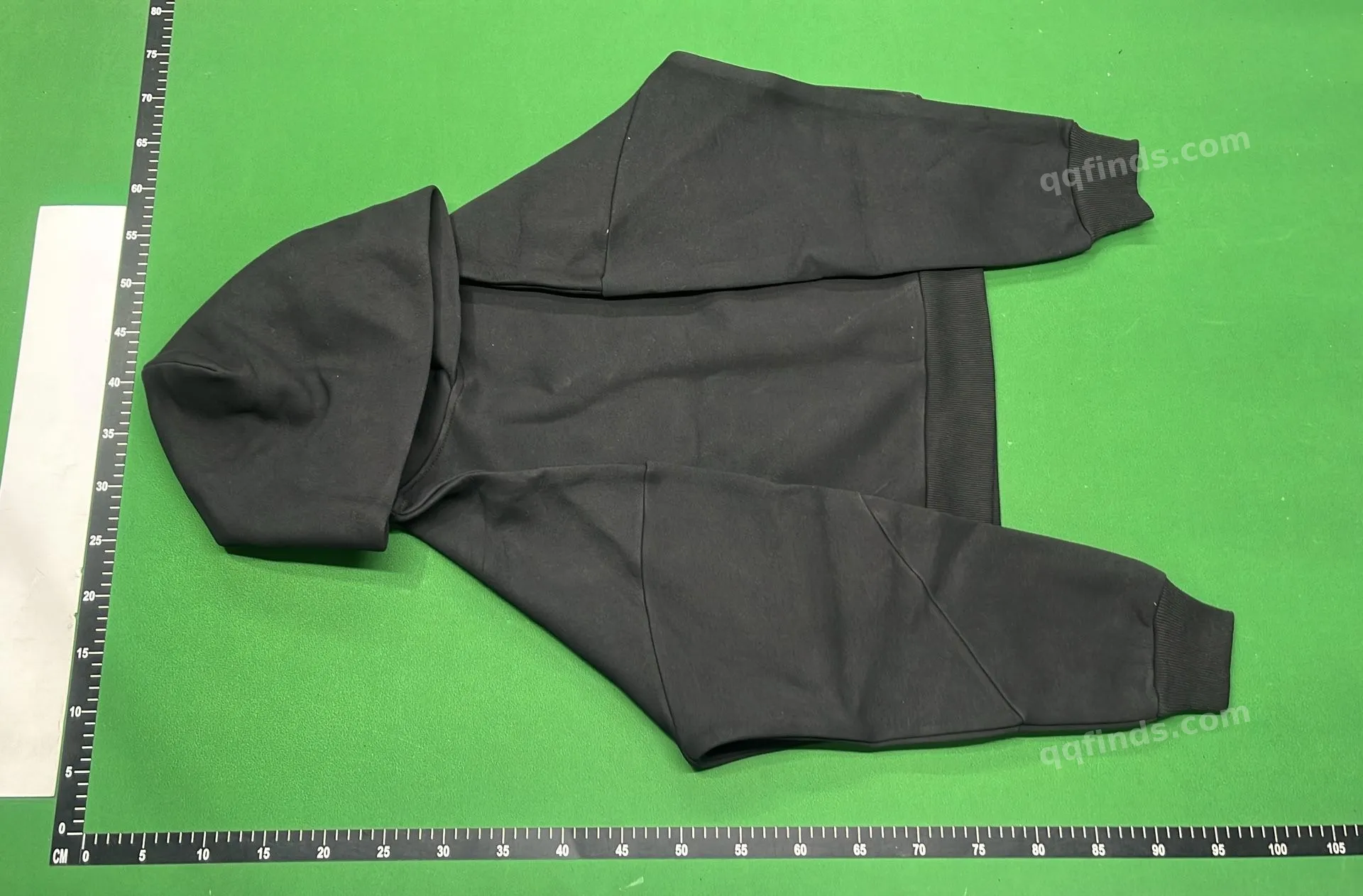 Black Hooded Tracksuit Set QC