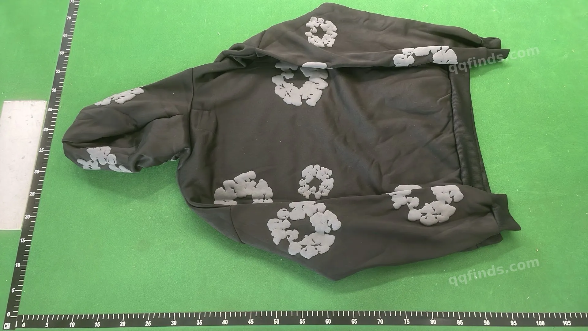Black Floral Print Tracksuit Set QC