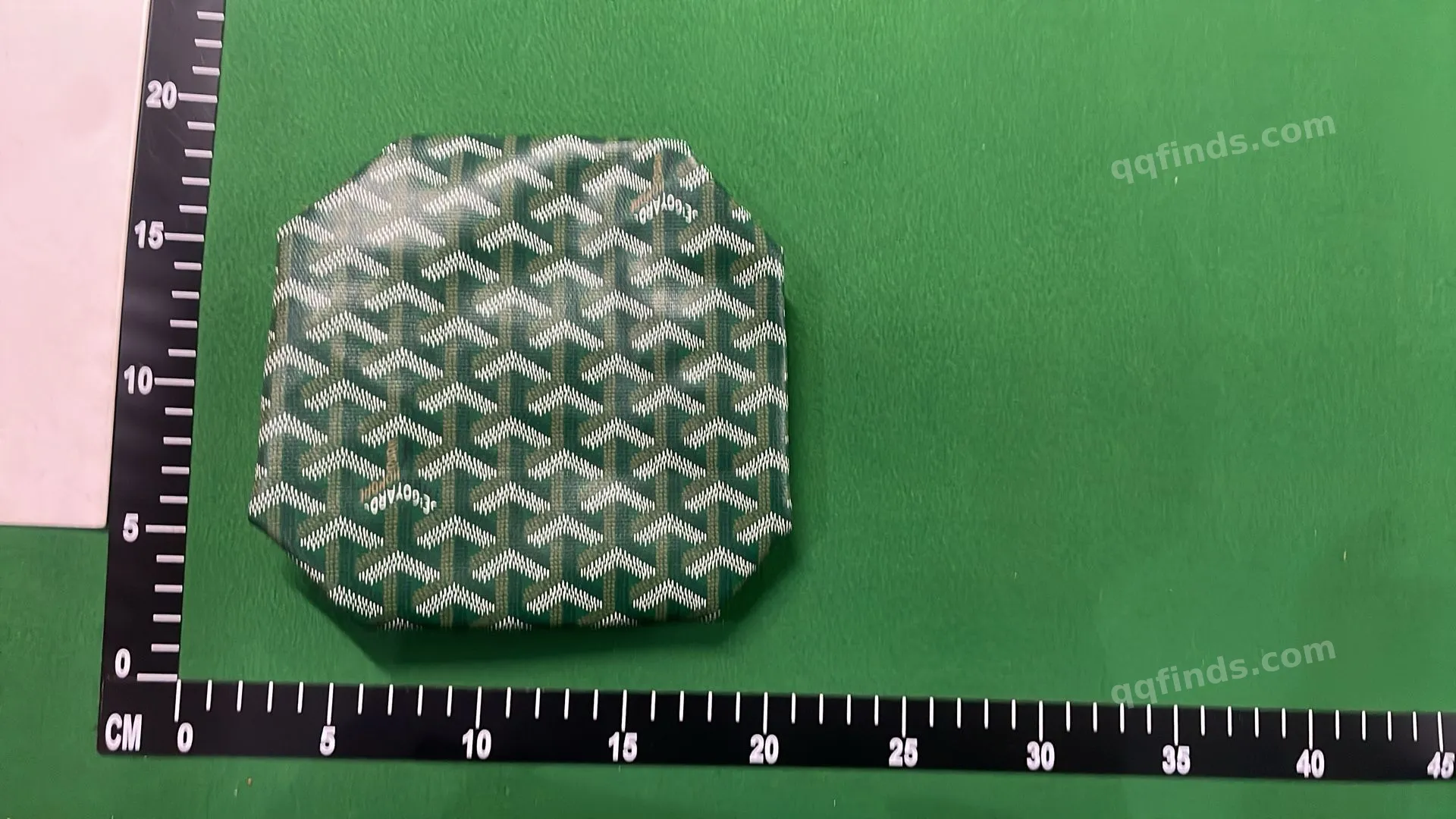 Red Goyard Patterned Pouch QC