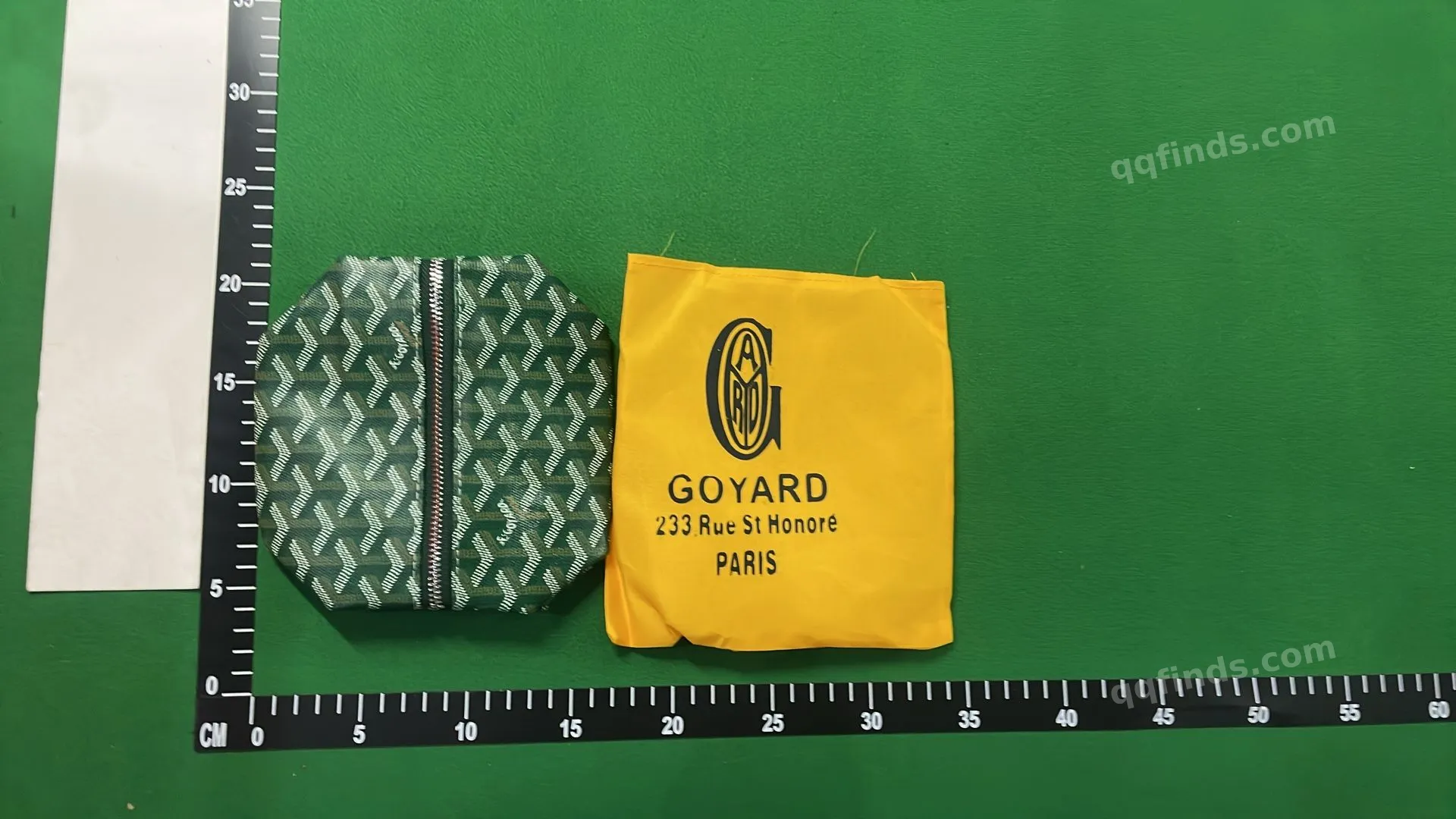 Red Goyard Patterned Pouch QC