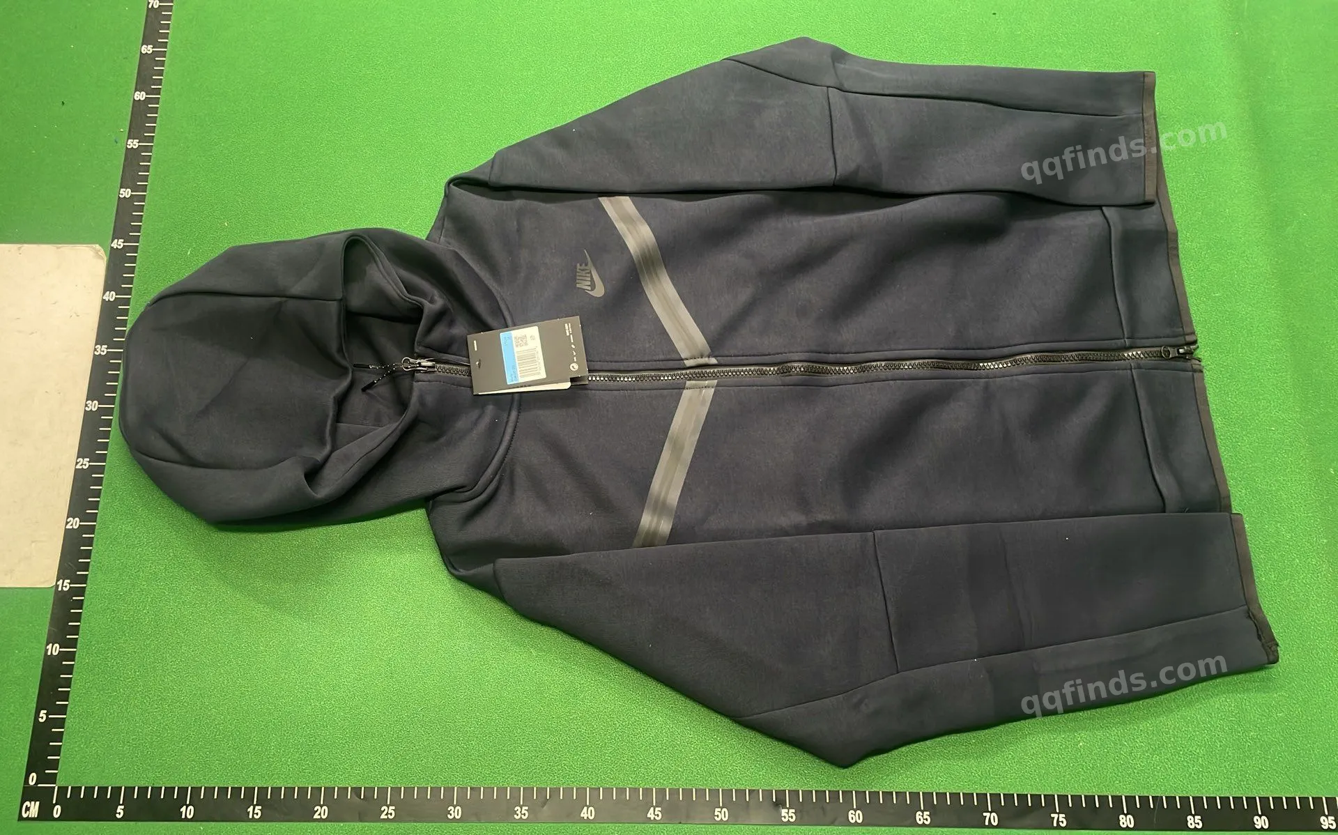 Black Hooded Tracksuit Set QC
